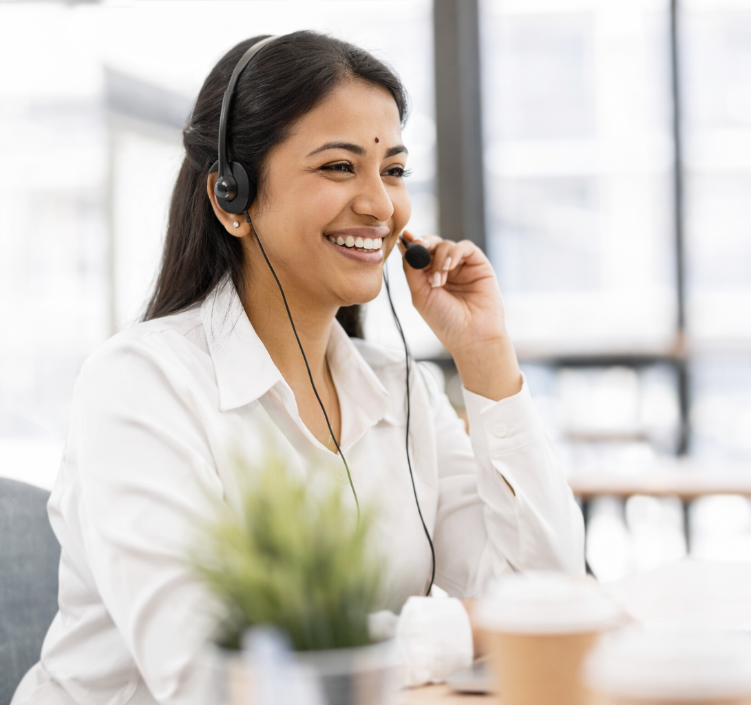 Career Advisor on phone